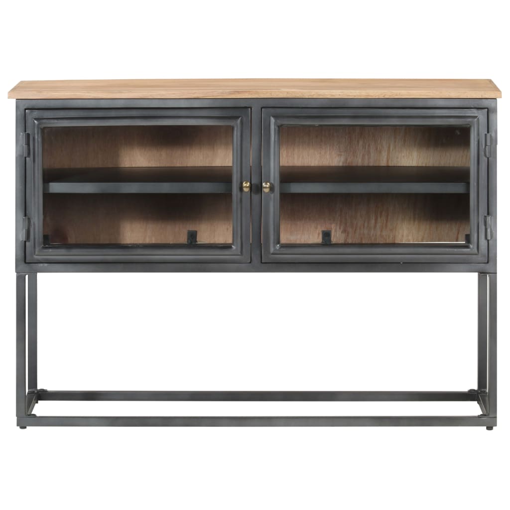 Komoda siva 100 x 30 x 70 cm od masivnog bagremovog drva
