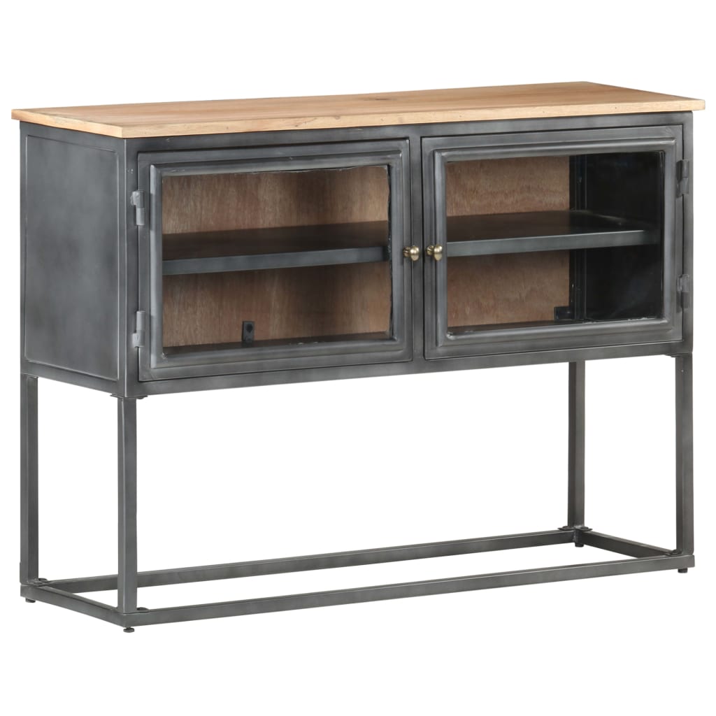 Komoda siva 100 x 30 x 70 cm od masivnog bagremovog drva