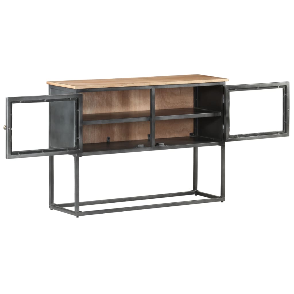 Komoda siva 100 x 30 x 70 cm od masivnog bagremovog drva