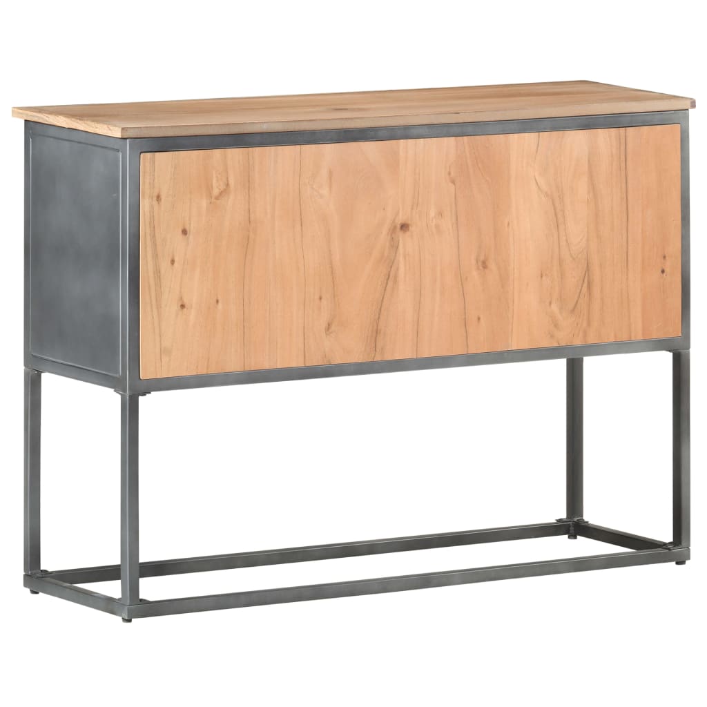 Komoda siva 100 x 30 x 70 cm od masivnog bagremovog drva