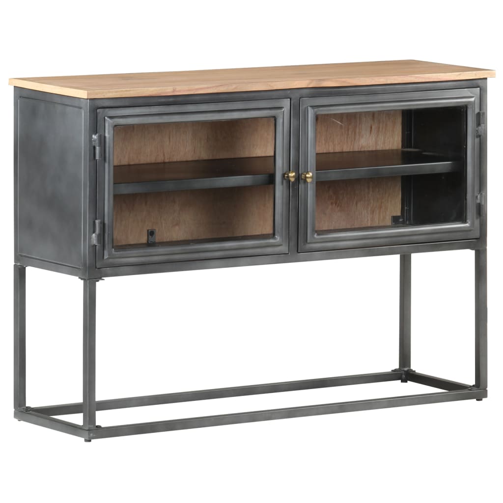 Komoda siva 100 x 30 x 70 cm od masivnog bagremovog drva