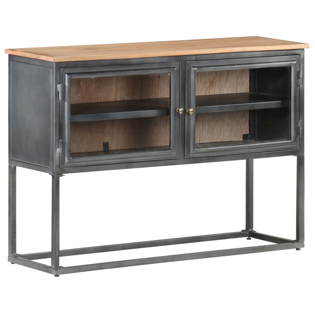 Komoda siva 100 x 30 x 70 cm od masivnog bagremovog drva