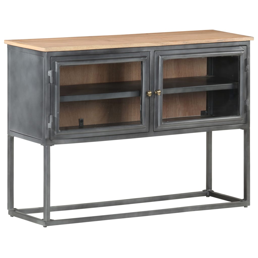 Komoda siva 100 x 30 x 70 cm od masivnog bagremovog drva