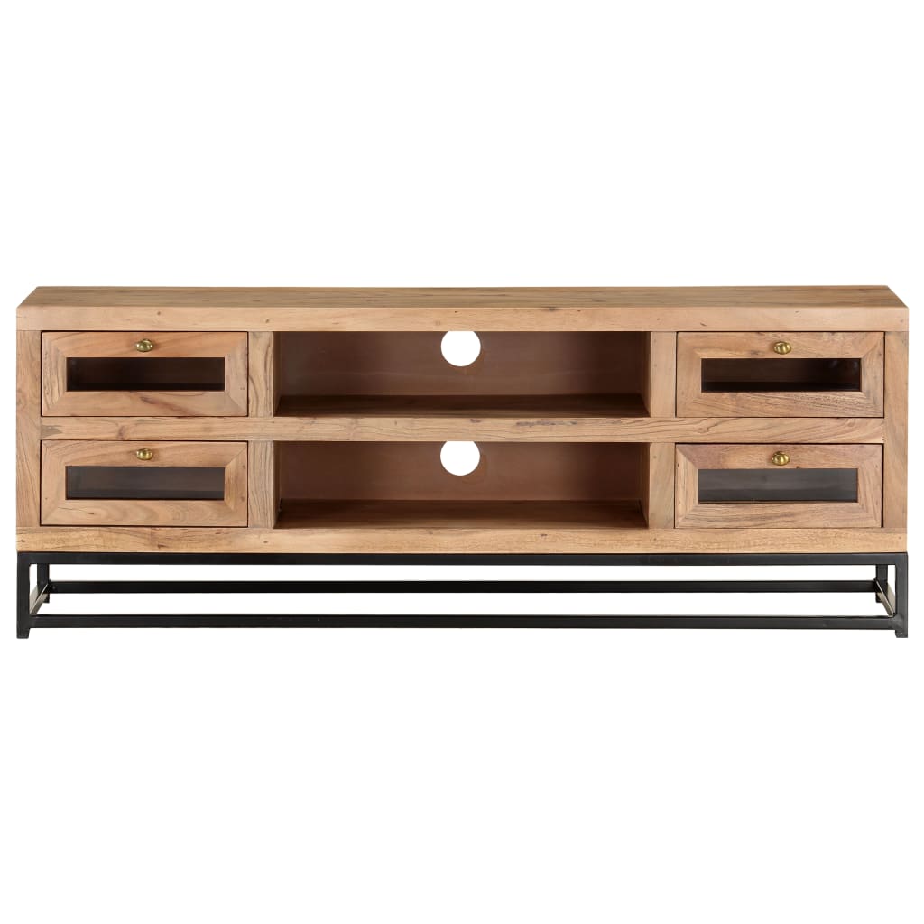 TV ormarić 110 x 30 x 40 cm od masivnog bagremovog drva