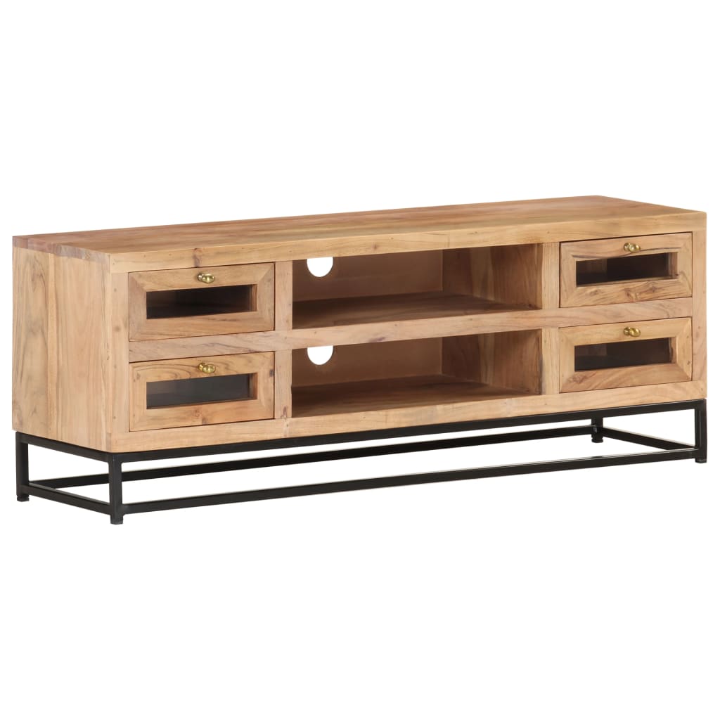 TV ormarić 110 x 30 x 40 cm od masivnog bagremovog drva