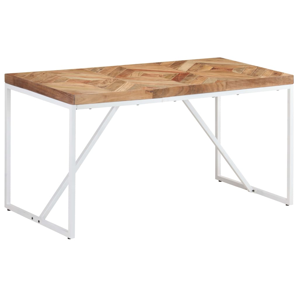Blagovaonski stol 140 x 70 x 76 cm masivno drvo bagrema i manga