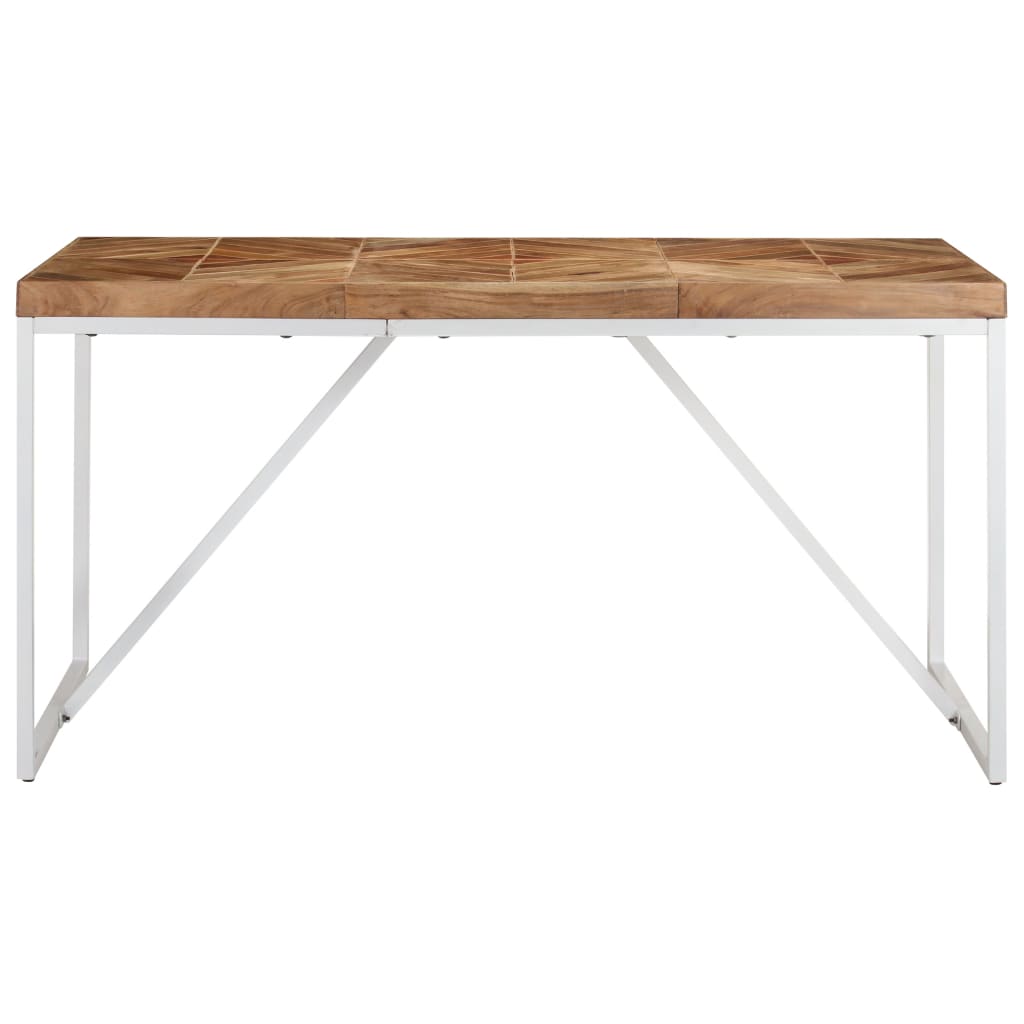 Blagovaonski stol 140 x 70 x 76 cm masivno drvo bagrema i manga