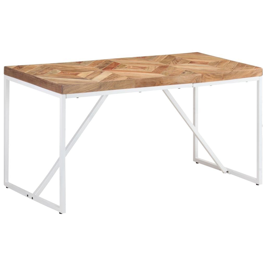 Blagovaonski stol 140 x 70 x 76 cm masivno drvo bagrema i manga