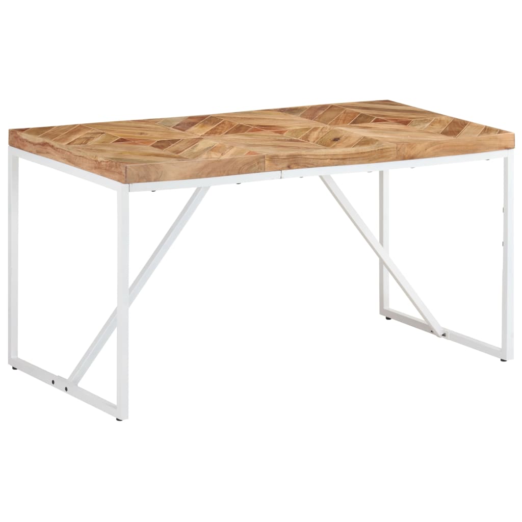 Blagovaonski stol 140 x 70 x 76 cm masivno drvo bagrema i manga