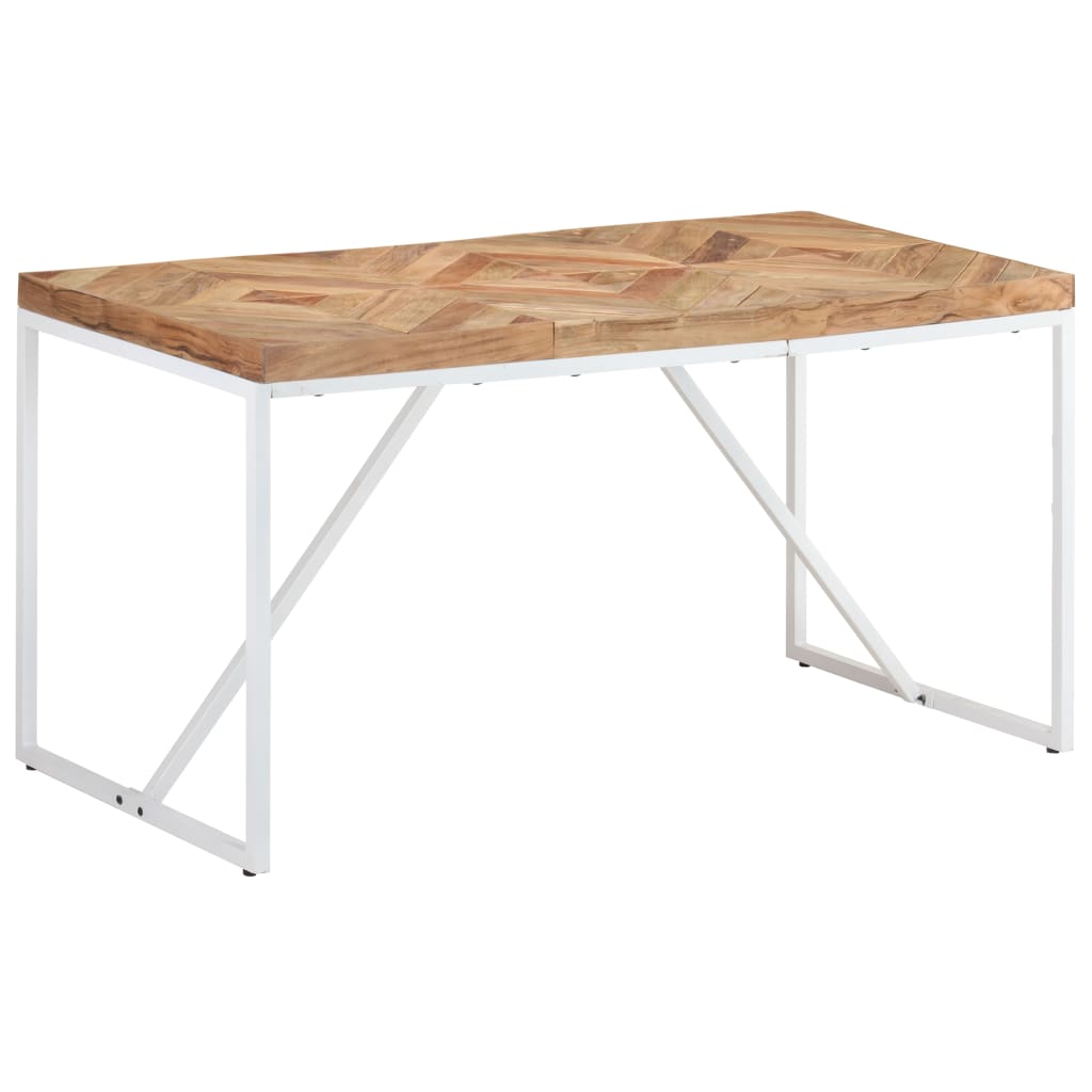 Blagovaonski stol 140 x 70 x 76 cm masivno drvo bagrema i manga