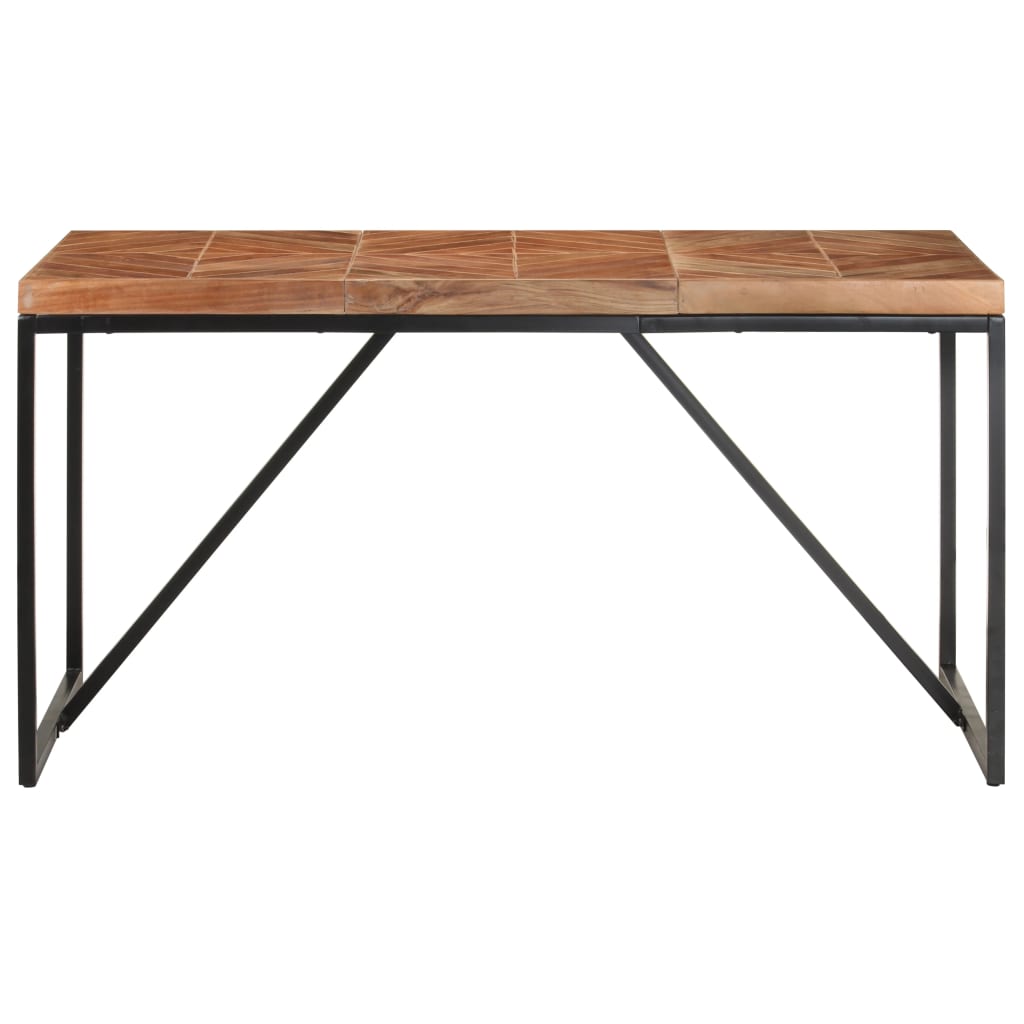 Blagovaonski stol 140 x 70 x 76 cm masivno drvo bagrema i manga