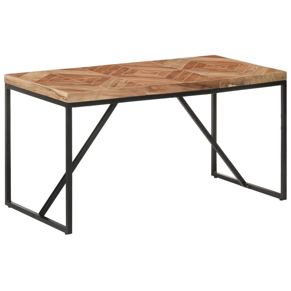 Blagovaonski stol 140 x 70 x 76 cm masivno drvo bagrema i manga
