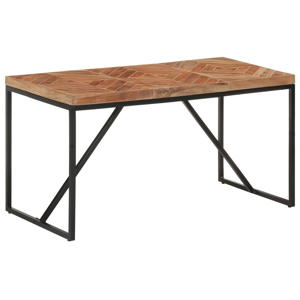 Blagovaonski stol 140 x 70 x 76 cm masivno drvo bagrema i manga
