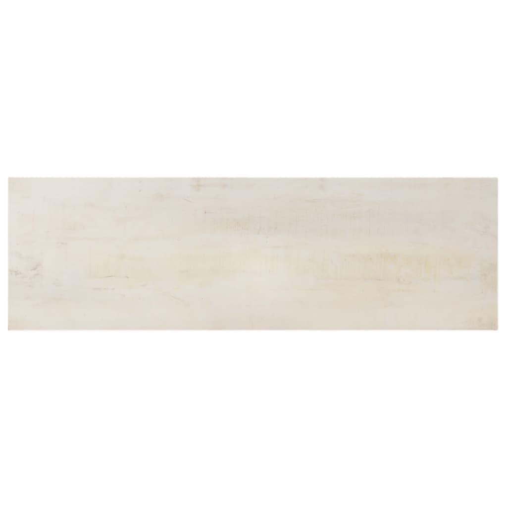 Konzolni stol bijeli 115 x 35 x 77 cm od grubog drva manga