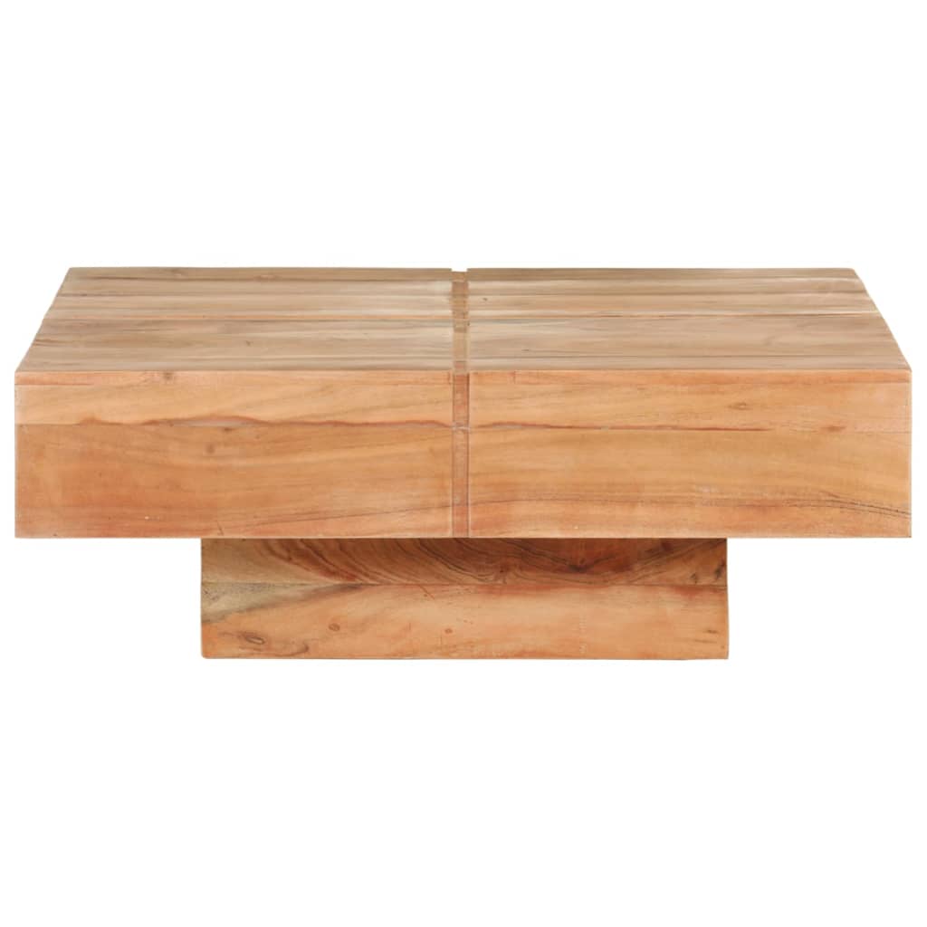 Stolić za kavu 80 x 80 x 28 cm od masivnog bagremovog drva