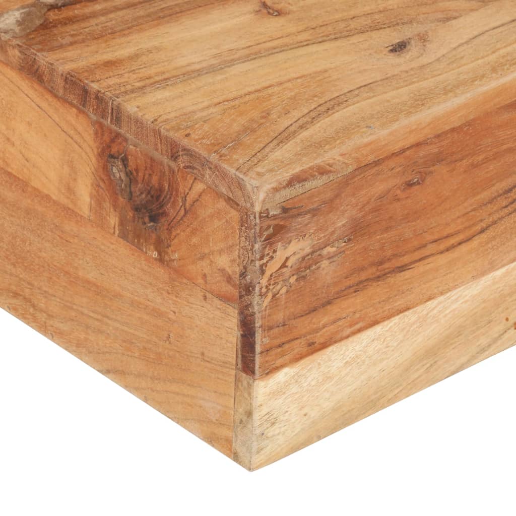 Stolić za kavu 80 x 80 x 28 cm od masivnog bagremovog drva