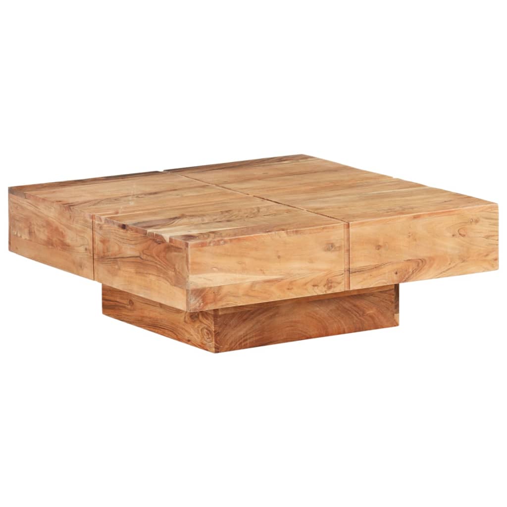 Stolić za kavu 80 x 80 x 28 cm od masivnog bagremovog drva