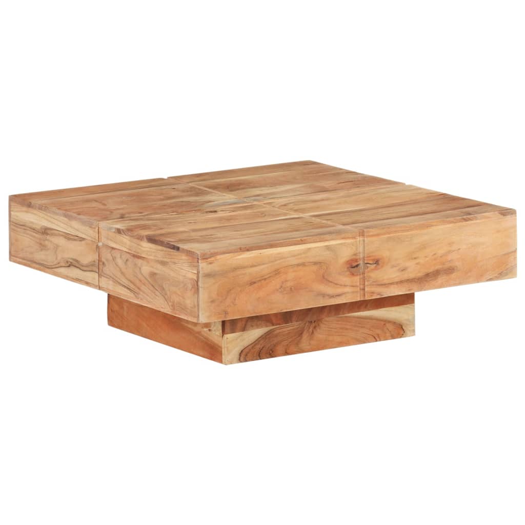 Stolić za kavu 80 x 80 x 28 cm od masivnog bagremovog drva