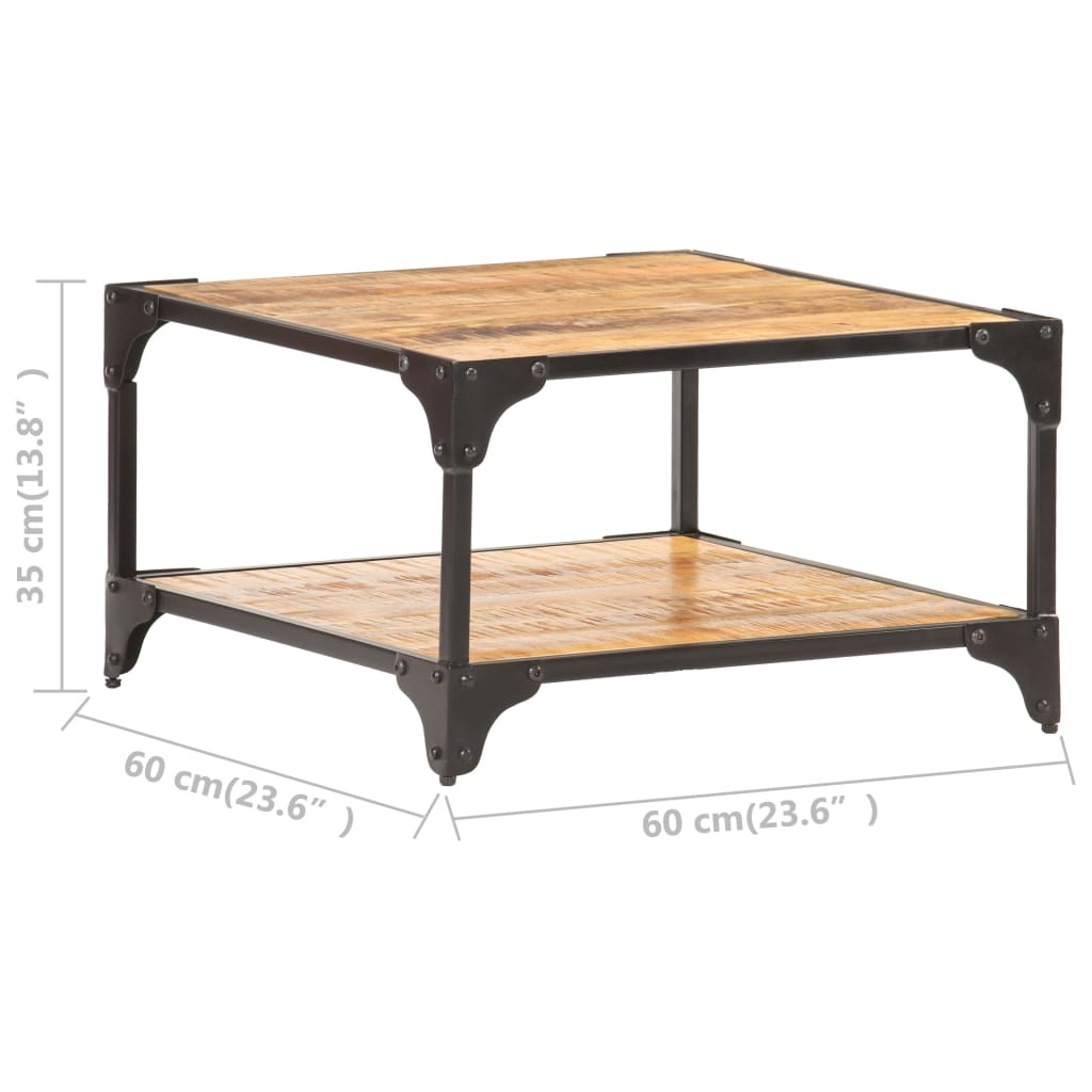Stolić za kavu 60 x 60 x 35 cm od masivnog drva manga
