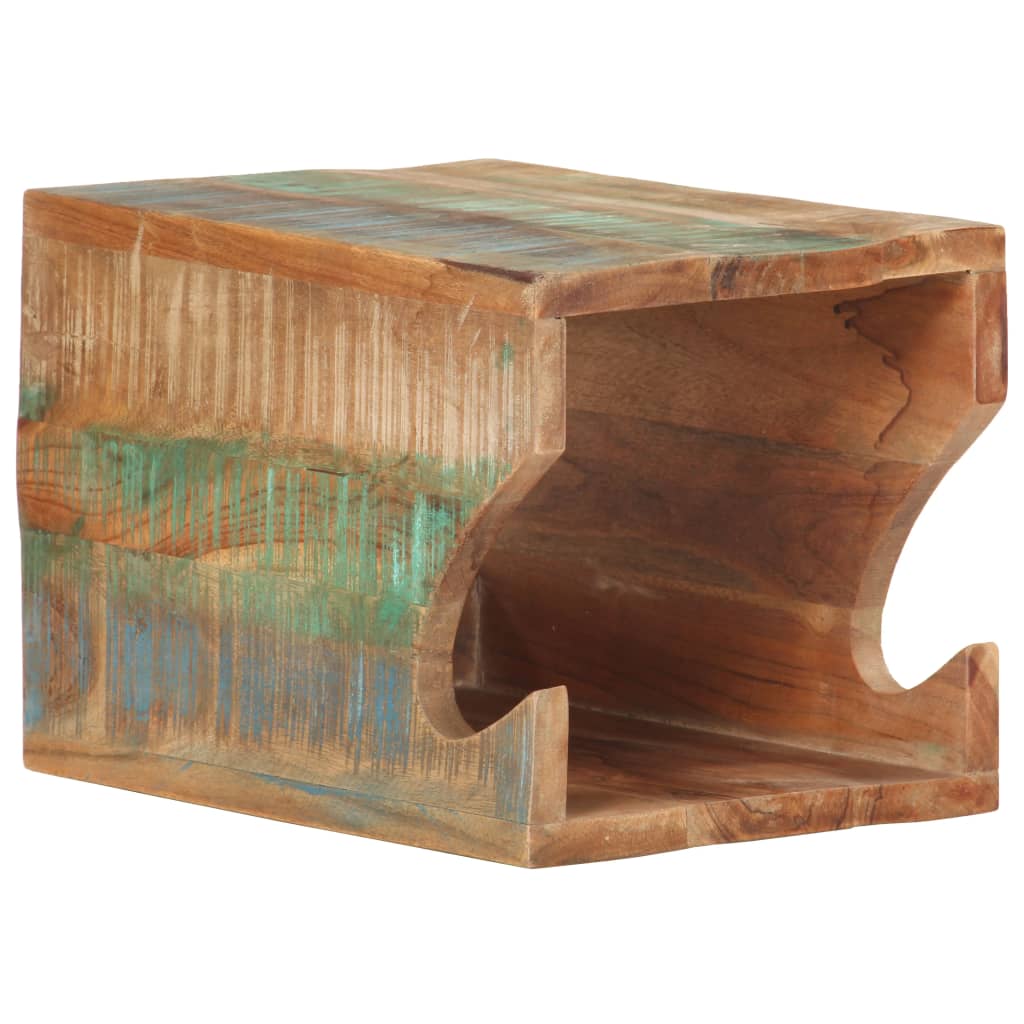 Zidni stalak za bicikl 35 x 25 x 25 cm masivno obnovljeno drvo