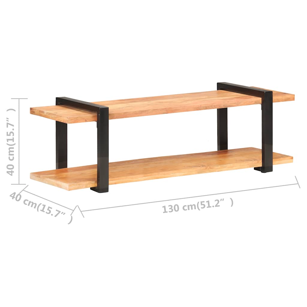 TV ormarić 130 x 40 x 40 cm od masivnog bagremovog drva