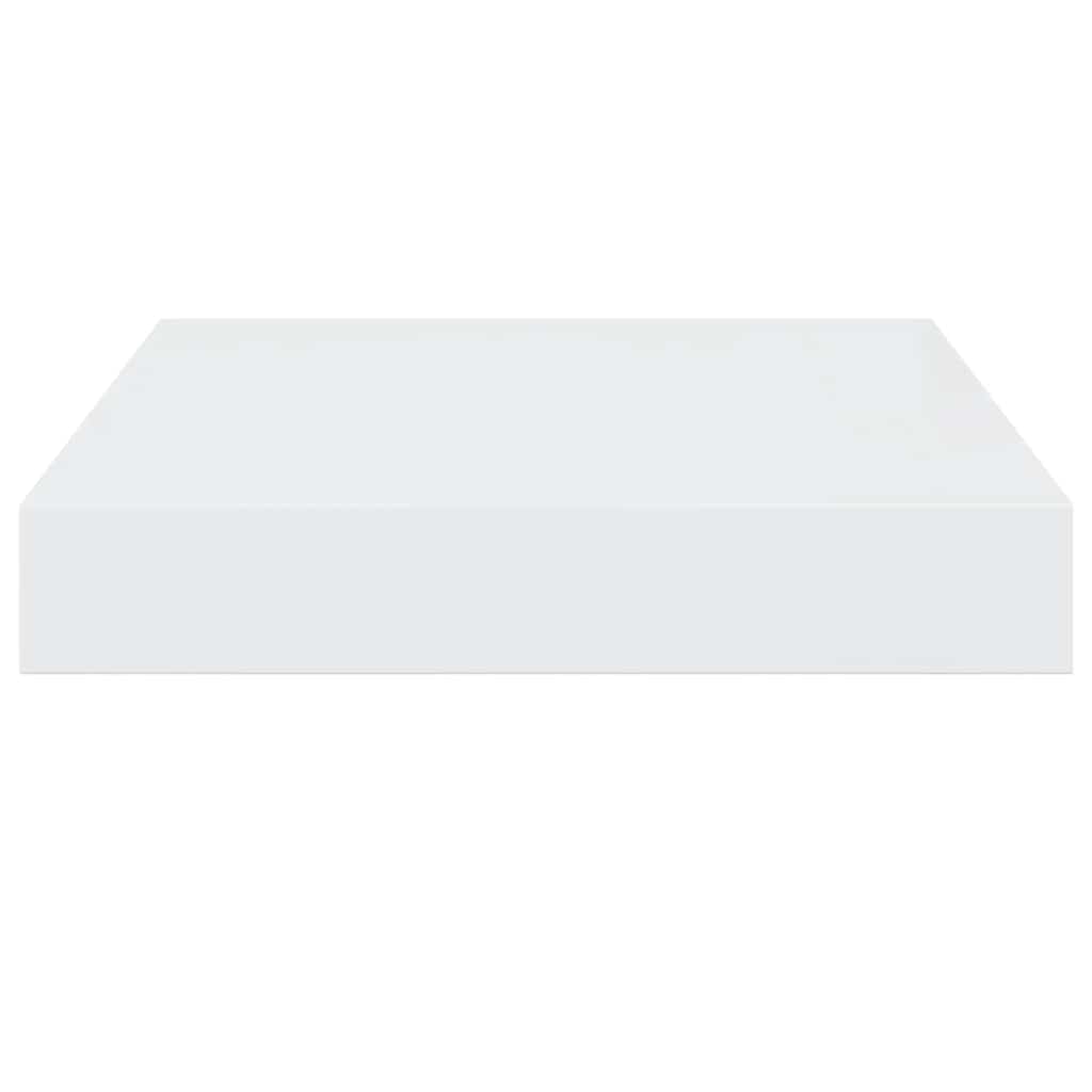 Plutajuća zidna polica visoki sjaj bijela 23x23,5x3,8 cm MDF
