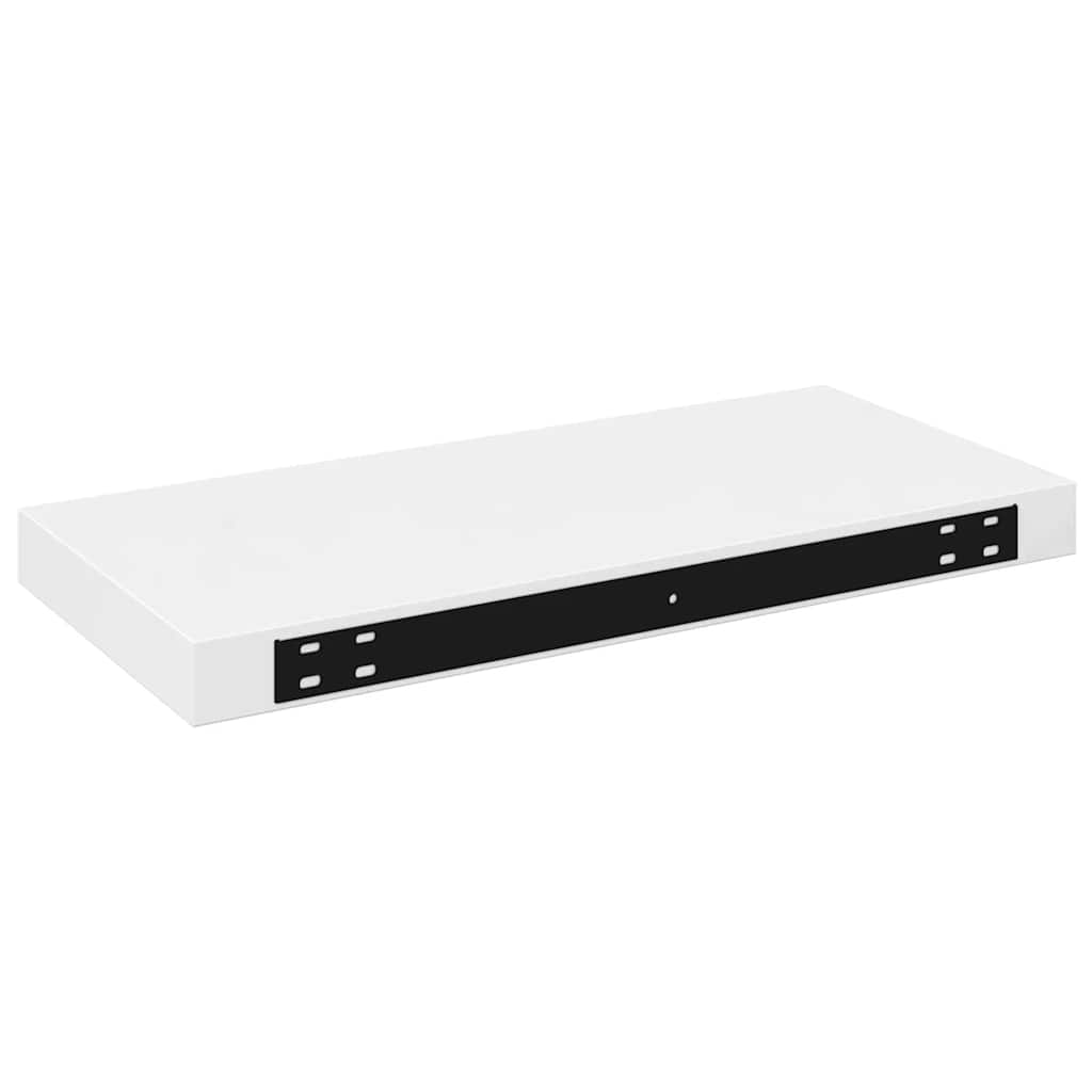 Plutajuća zidna polica visoki sjaj bijela 50 x 23 x 3,8 cm MDF