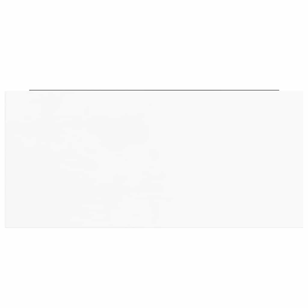 Plutajuća zidna polica visoki sjaj bijela 50 x 23 x 3,8 cm MDF