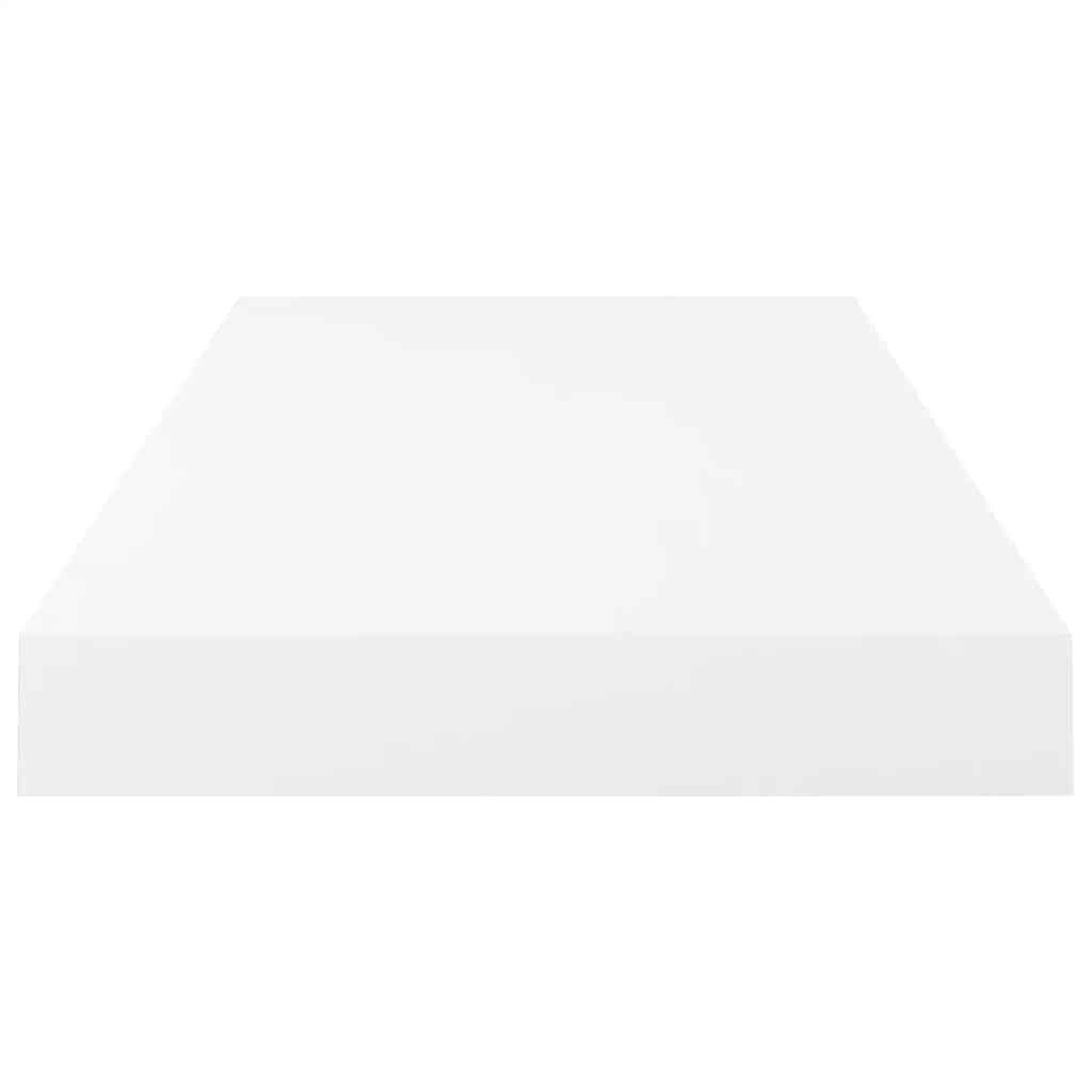 Plutajuće zidne police 4 kom sjajne bijele 50 x 23 x 3,8 cm MDF