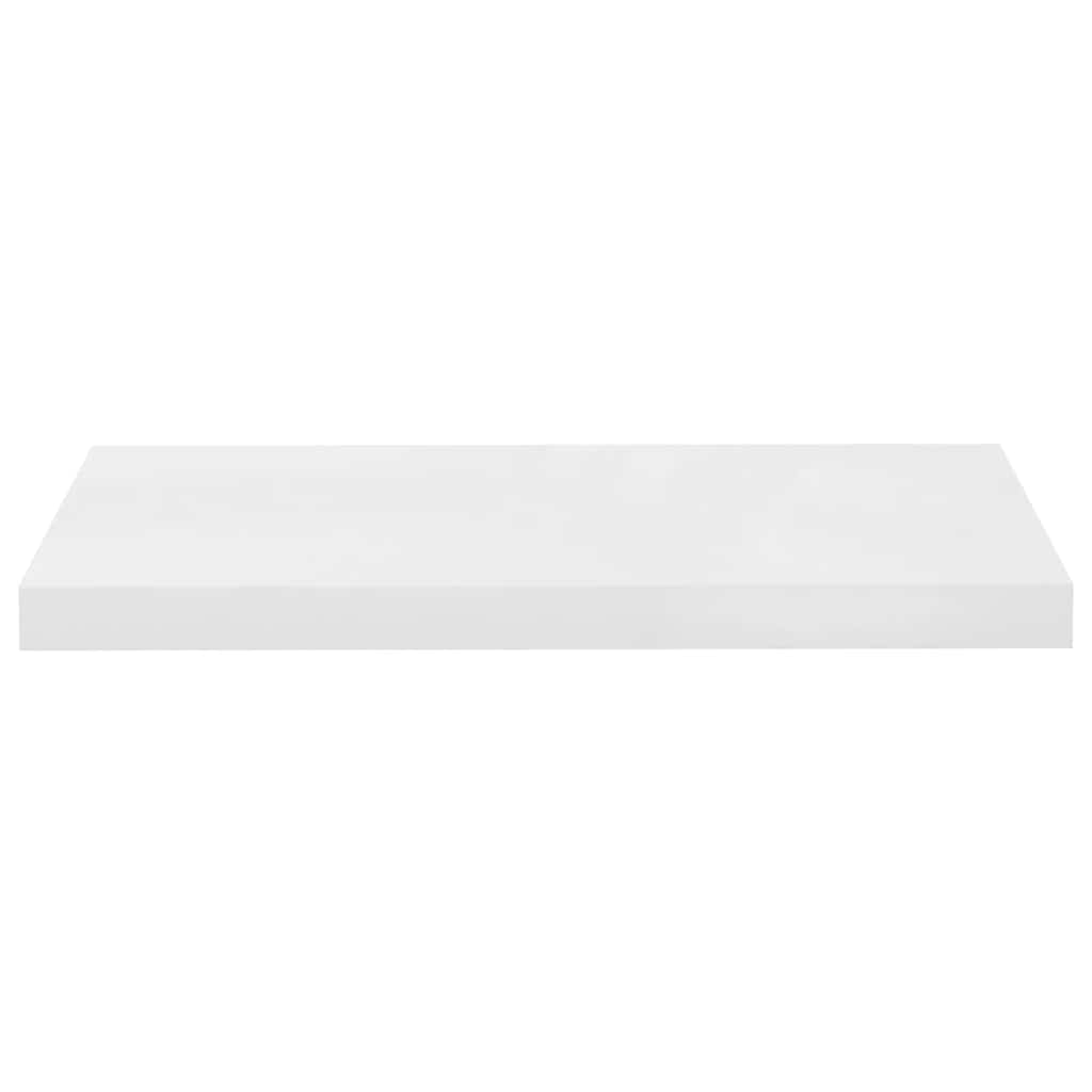 Plutajuće zidne police 4 kom sjajne bijele 60x23,5x3,8 cm MDF