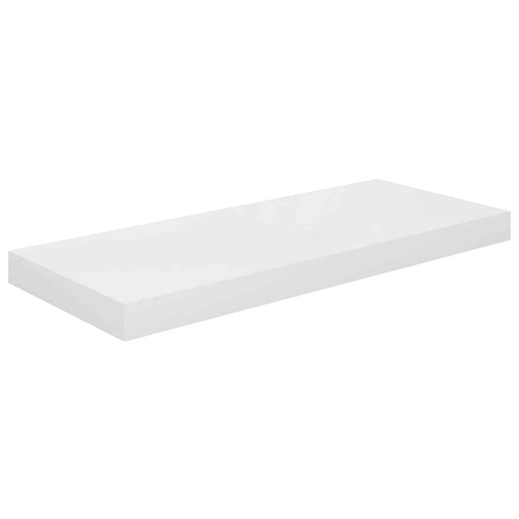 Plutajuće zidne police 4 kom sjajne bijele 60x23,5x3,8 cm MDF