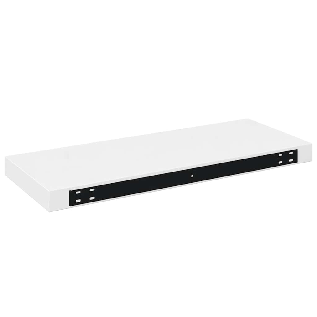 Plutajuće zidne police 4 kom sjajne bijele 60x23,5x3,8 cm MDF