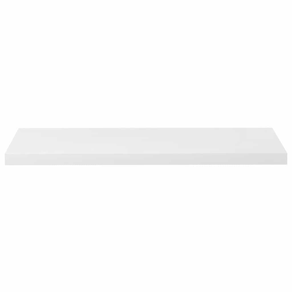 Plutajuća zidna polica visoki sjaj bijela 90x23,5x3,8 cm MDF