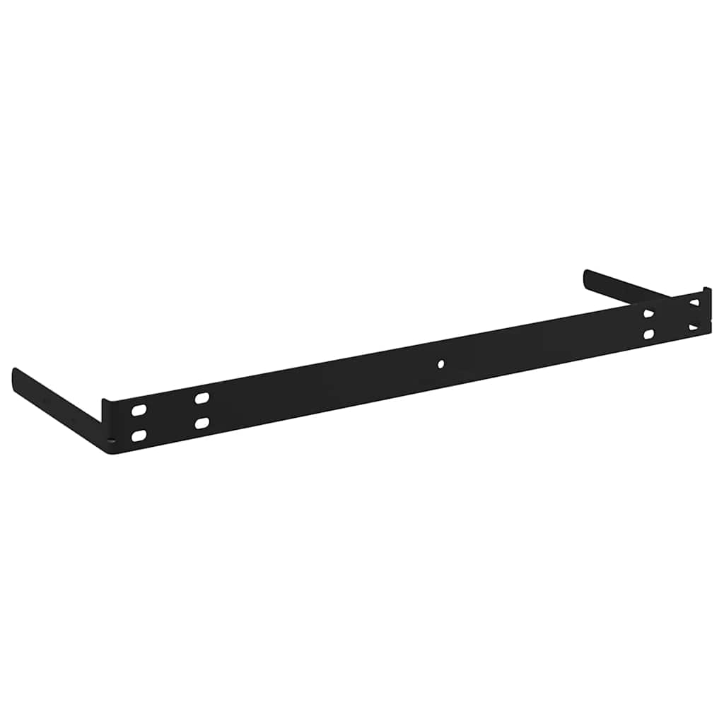 Plutajuće zidne police 2 kom sjajne bijele 120x23,5x3,8 cm MDF