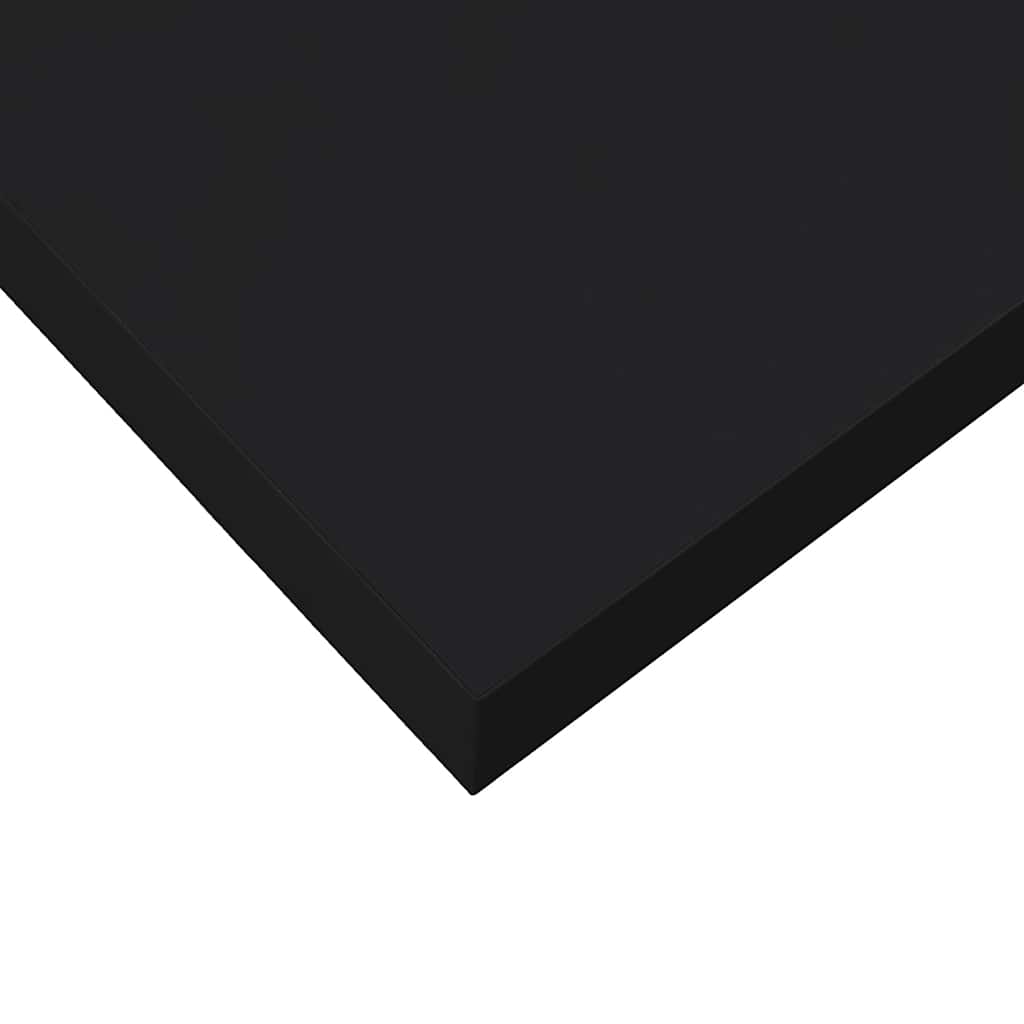 Plutajuće zidne police 4 kom sjajne crne 60 x 23,5 x 3,8 cm MDF