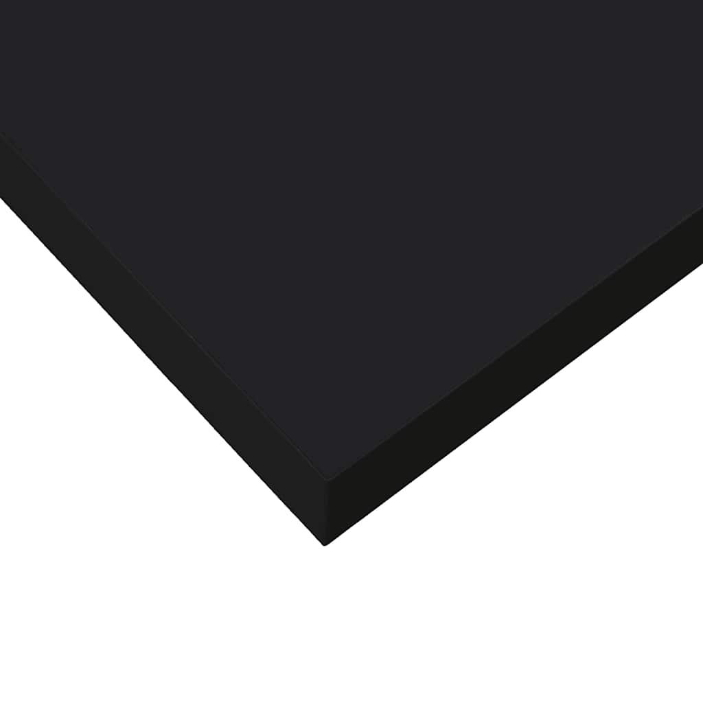 Plutajuće zidne police 2 kom sjajne crne 90 x 23,5 x 3,8 cm MDF