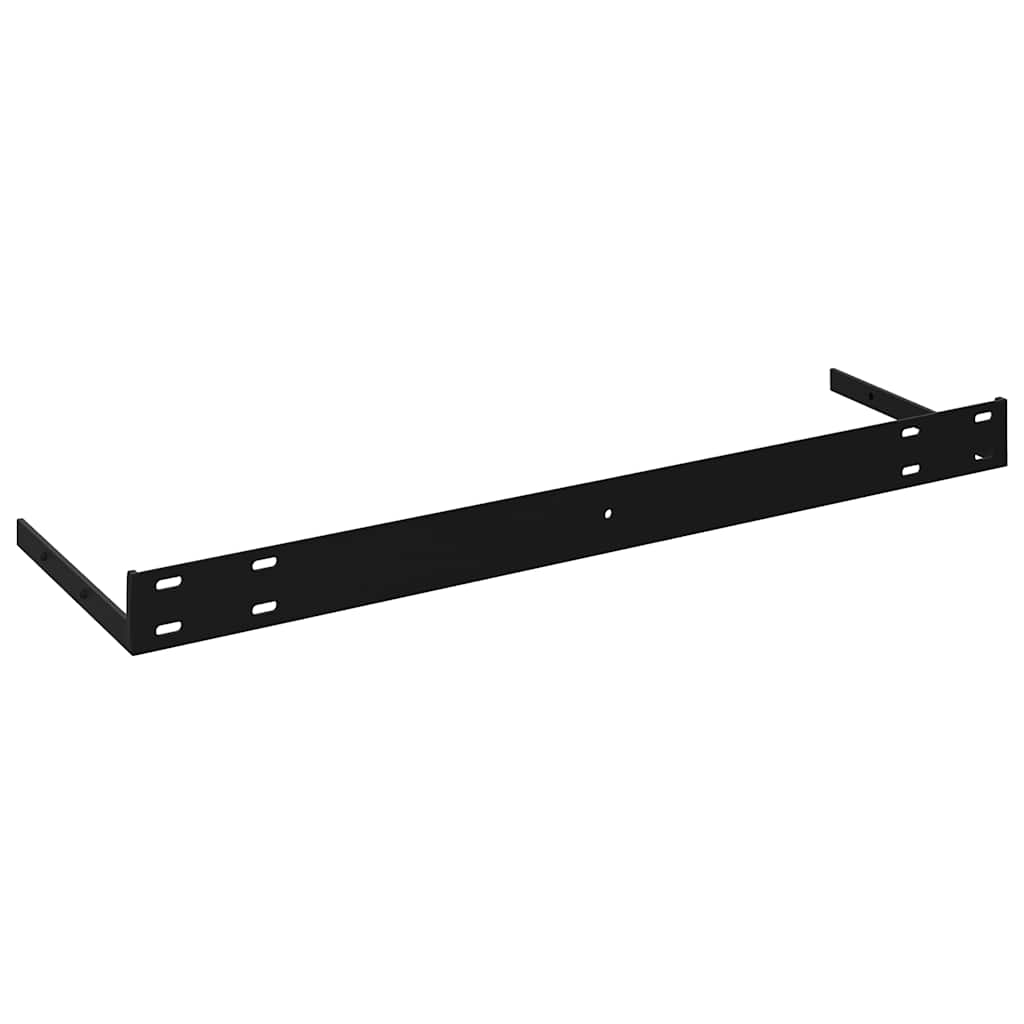 Plutajuća zidna polica visoki sjaj siva 120 x 23,5 x 3,8 cm MDF