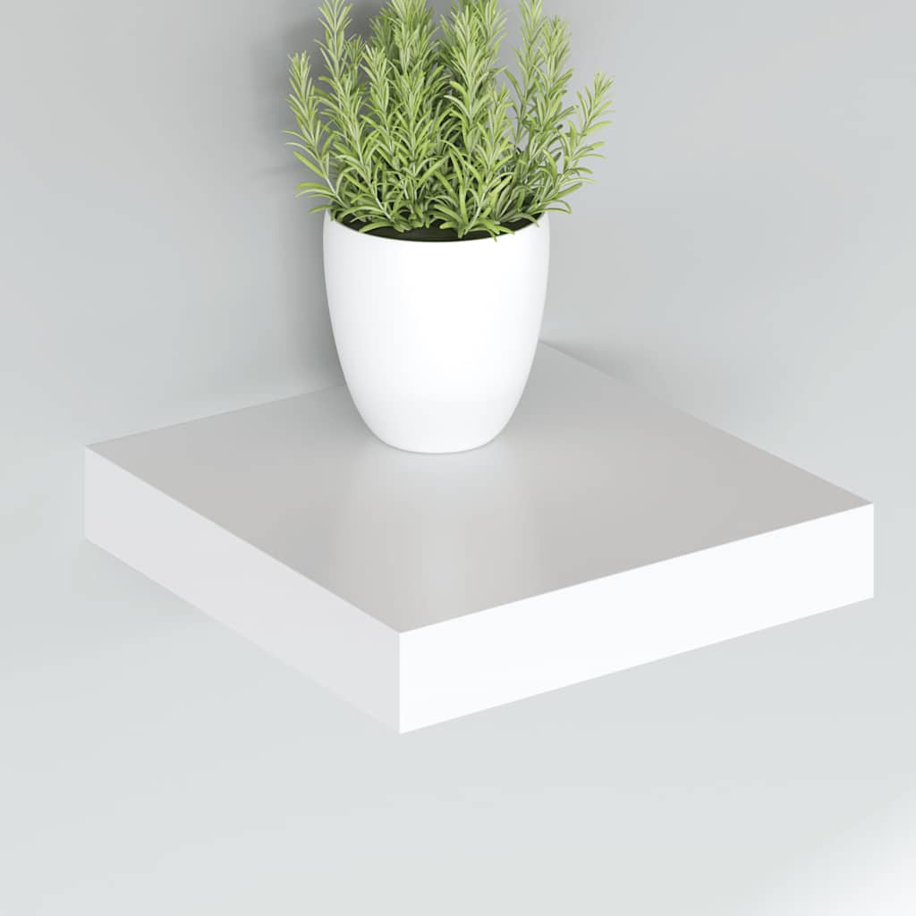 Plutajuća zidna polica bijela 23 x 23,5 x 3,8 cm MDF