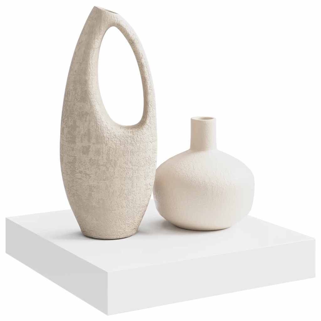 Plutajuća zidna polica bijela 23 x 23,5 x 3,8 cm MDF