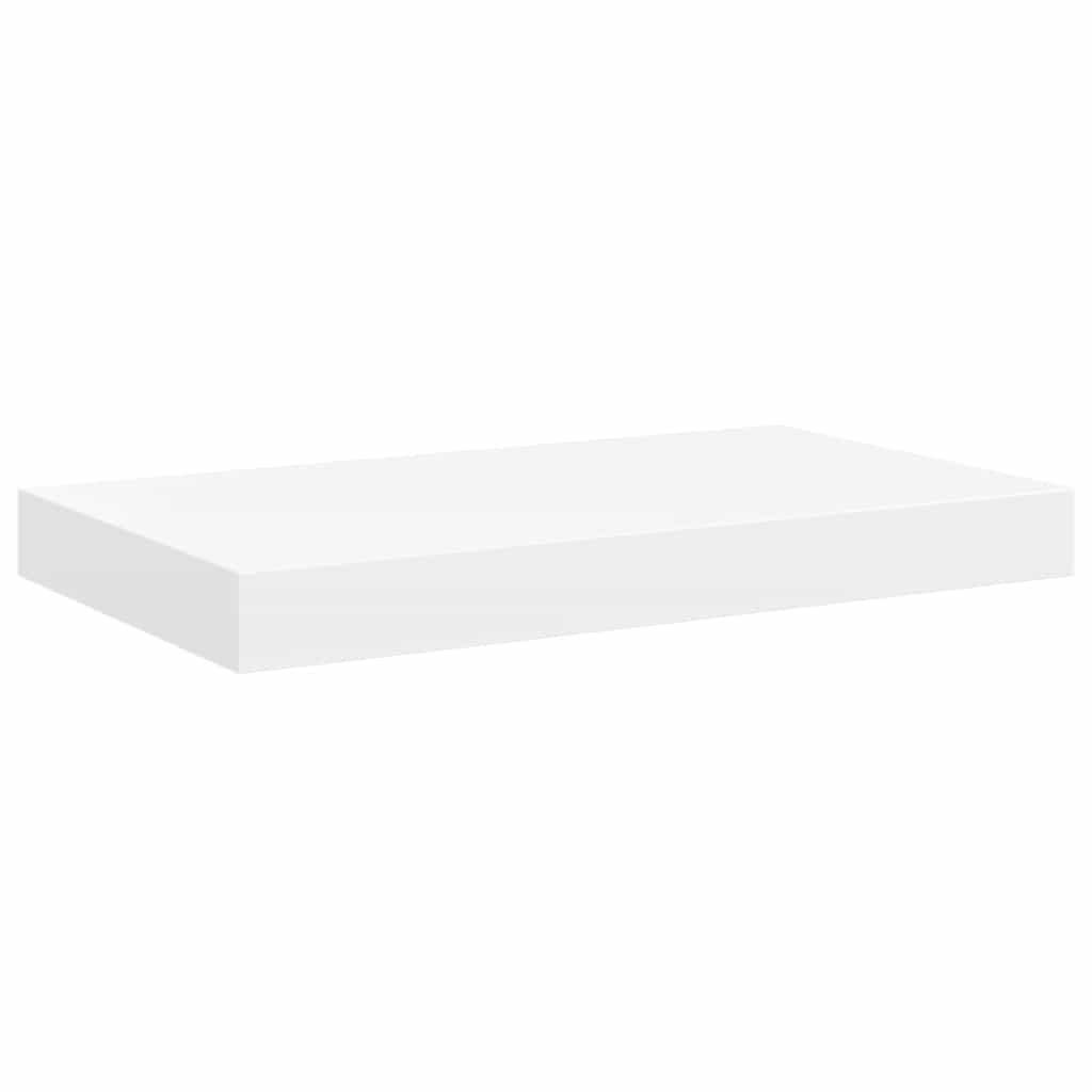 Plutajuće zidne police 2 kom bijele 40 x 23 x 3,8 cm MDF