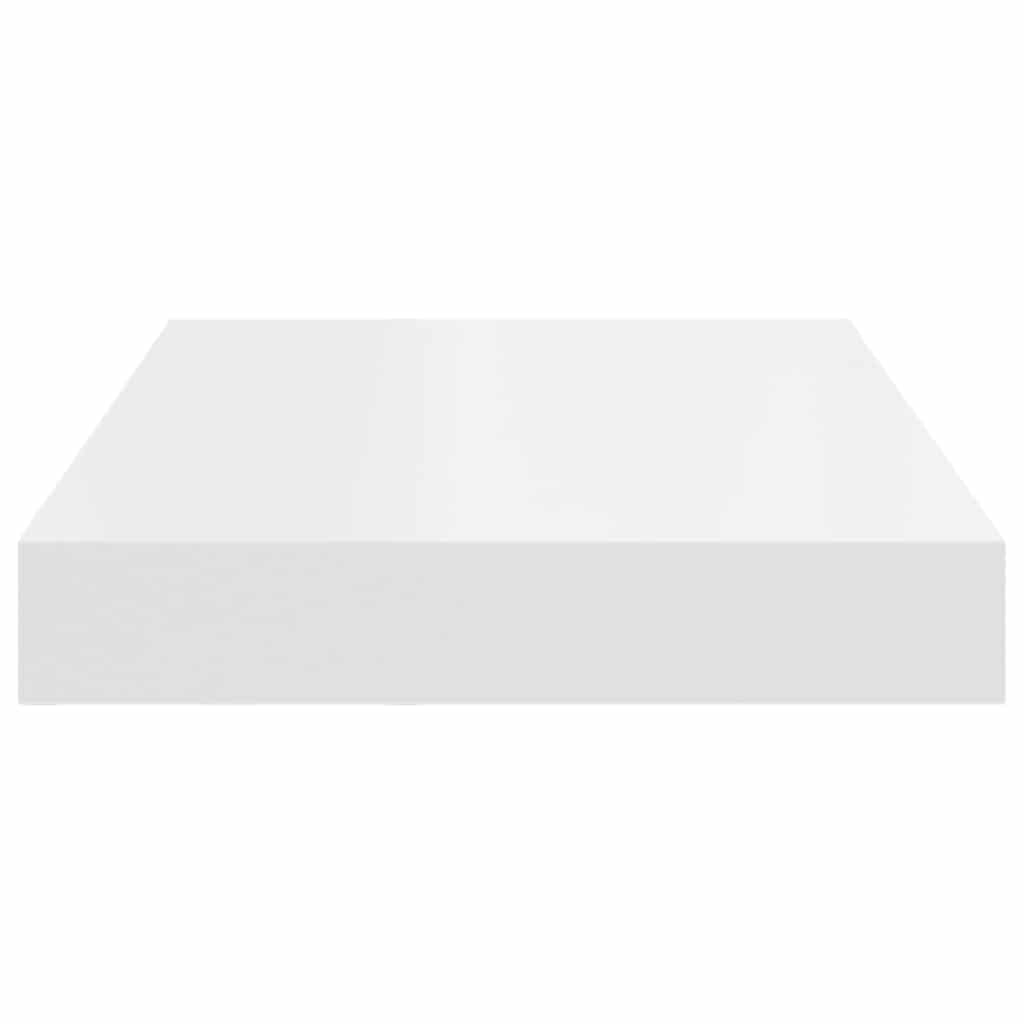 Plutajuće zidne police 2 kom bijele 40 x 23 x 3,8 cm MDF
