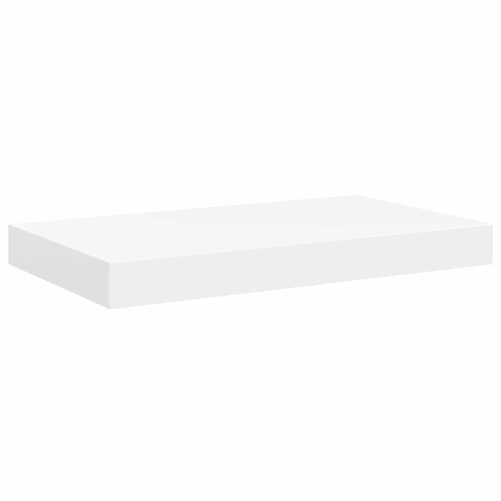 Plutajuće zidne police 2 kom bijele 50 x 23 x 3,8 cm MDF