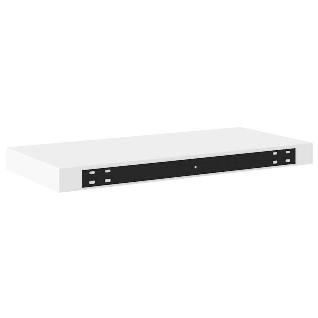 Plutajuće zidne police 2 kom bijele 50 x 23 x 3,8 cm MDF