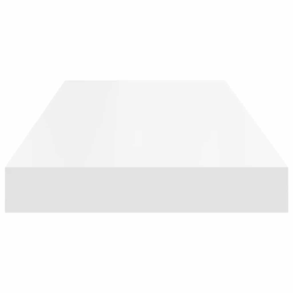 Plutajuće zidne police 4 kom bijele 60 x 23,5 x 3,8 cm MDF