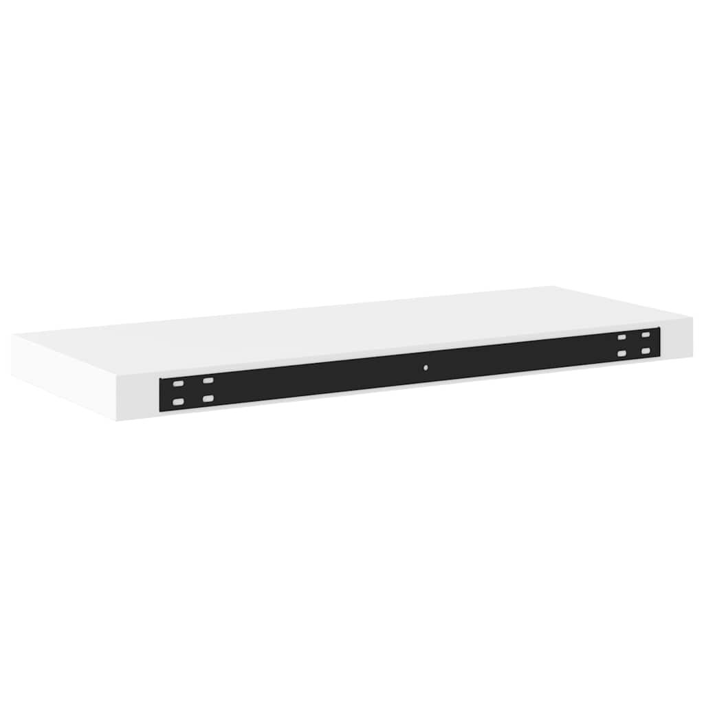 Plutajuće zidne police 4 kom bijele 60 x 23,5 x 3,8 cm MDF