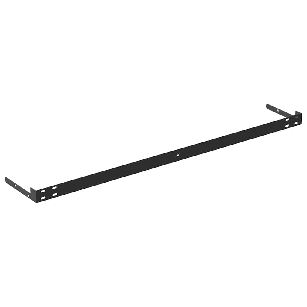 Plutajuće zidne police 2 kom bijele 80 x 23,5 x 3,8 cm MDF