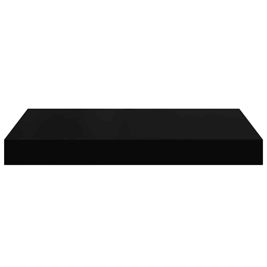 Plutajuće zidne police 4 kom crne 40 x 23 x 3,8 cm MDF