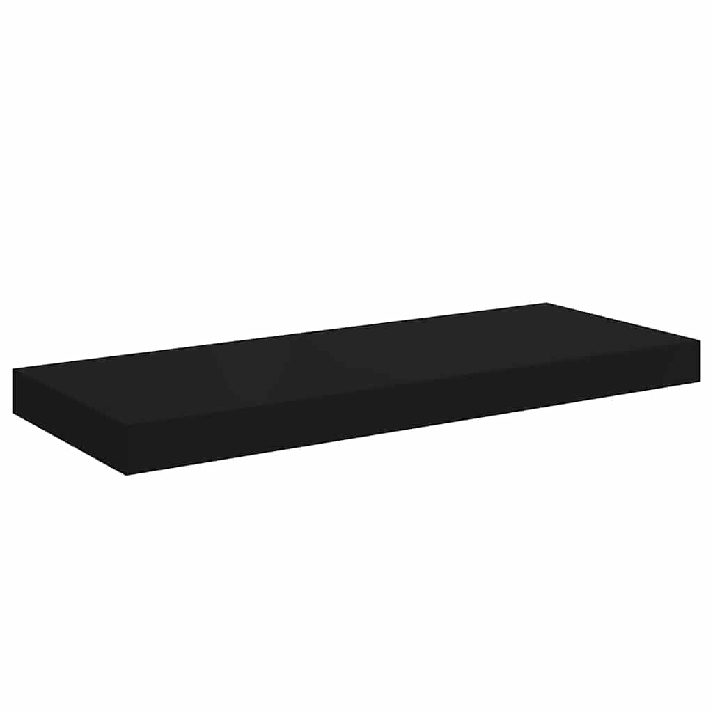 Plutajuća zidna polica crna 60 x 23,5 x 3,8 cm MDF