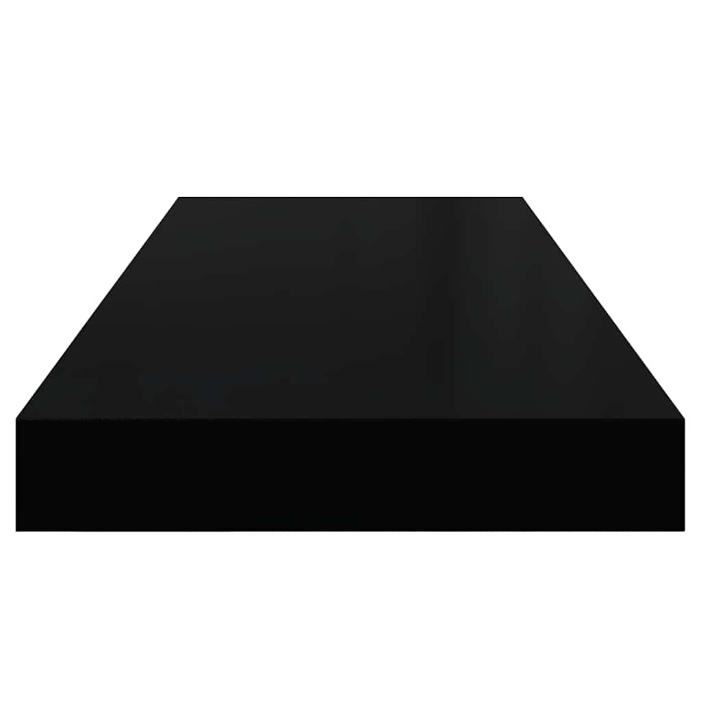 Plutajuća zidna polica crna 60 x 23,5 x 3,8 cm MDF