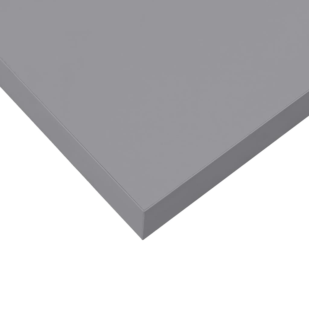 Plutajuća zidna polica siva 60 x 23,5 x 3,8 cm MDF